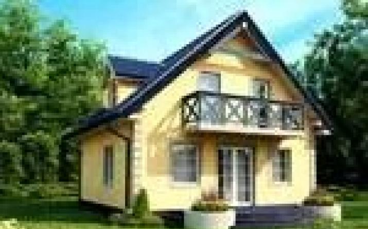 Projects of private cottages and cottages near Krasnodar Projects of cottages up to 100 square meters with a garage